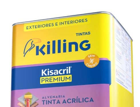 TINTA ACRÍLICA KILLING SEMI BRILHO BRANCO 18L - Imagem 2