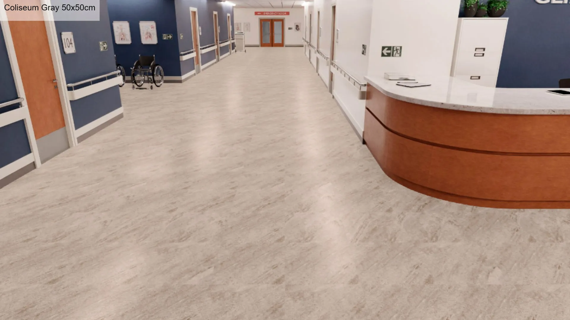 PISO CEJATEL 50 X 50 COLISEU GRAY CX 2,51 PEI 4 - Imagem 2